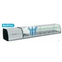 Vitrina tapas refri 8 band 2 pisos LED 200x35x40.