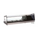 Vitrina tapas refrigeradas 4 bandejas 3 pisos 109x40x35.