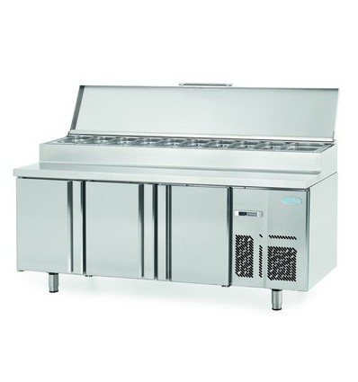 MESA REFRIGERADA 3P  PARA ENSALADAS INFRICO FONDO 70