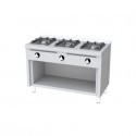 Cocina 3 fuegos con mueble 1200x600x880.