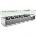 Vitrina de ingredientes 140x38x44.