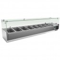 Vitrina de ingredientes 1/3, 180x38x44.