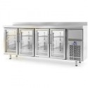 Frente mostrador 4 puertas de cristal 250x60x1050.