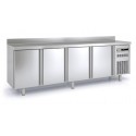 Mesa fría 4 puertas 250x60x85.