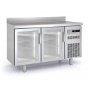 Mesa refrigerada 2 puertas cristal 150x60x85