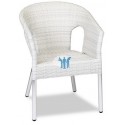 Sillón en aluminio anonizado y médula sintética