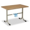 MESA TUBO OVAL 100x60