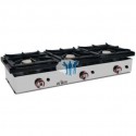 Cocina a gas sobremesa 3 fuego, 120x45x24.