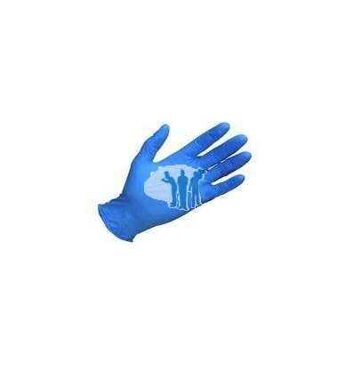 GUANTES LATEX DESECHABLES AZUL