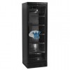 Armario Refrigerado 1 puerta de cristal color NEGRO 595x640x1840