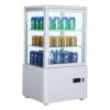 Expositor Refrigerado 4 Caras 58 litros Blanco de 447x400x819