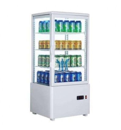 Expositor Refrigerado 4 Caras 78 litros Blanco de 447x400x969