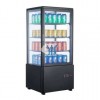 ARMARIO EXPOSITOR REFRIGERADO 4 CARAS NEGRO 78 L