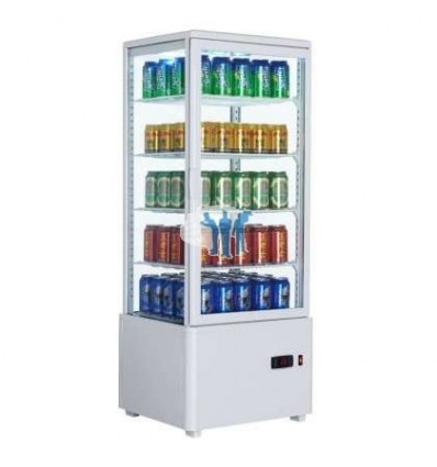 ARMARIO EXPOSITOR REFRIGERADO 4 CARAS 98 LITROS BLANCO