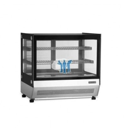 Vitrina refrigerada sobremostrador Cristal Recto 700X560X670