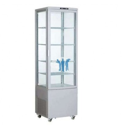 Expositor Refrigerado 4 Caras 238 litros Blanco de 515x485x1715