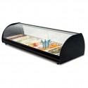 Vitrina caliente 6 band luz led 115x40x29.