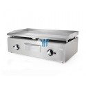 Plancha 900 a gas cromo 90x50x32.