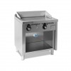 Fry-top a gas 800 cromo estante 80x60x95