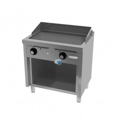 Fry-top a gas 800 rectificado estante 80x60x95