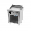 Fry-top a gas 600 cromo estante 60x60x95.