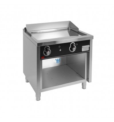 Fry-top a gas 800 cromo estante 80x75x95.