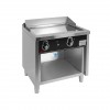 Fry-top a gas 800 cromo estante 80x75x95.