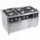 Cocina 6 fuegos con horno 1200x750x835.