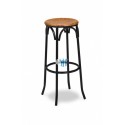Taburete tubo acerado, asiento SM
