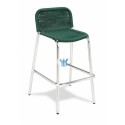 Taburete aluminio anonizado asiento médula sintética