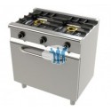 Cocina a gas 2 fuegos con horno