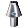 Chimenea antiviento para hornos a gas 250X710