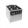 Cocina a gas 4 fuegos con horno 80x93x88.