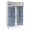 Armario refrigeración puerta cristal GN2/1 140X80X215.