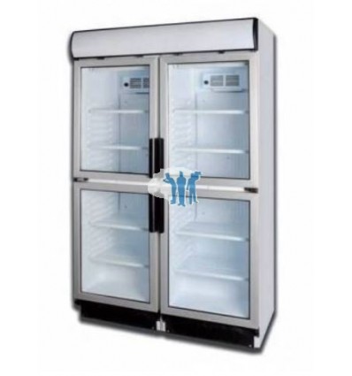 Armario expositor refrigerado 4 puertas 120x64x198.