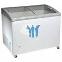 Congelador horizontal p/cristal curvo 128x67x90.