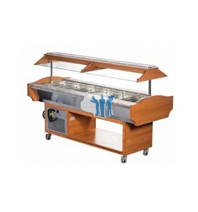 BUFFET CALIENTE GASTRO 6 CUBETAS GN1/1