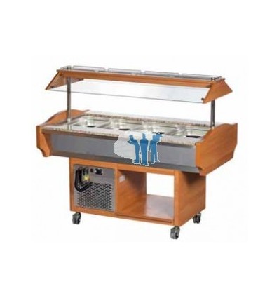 BUFFET CALIENTE GASTRO 4 CUBETAS GN1/1