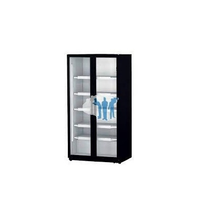 Armario expositor refrigerado 800L 2 puertas batientes