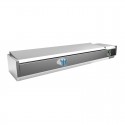 Vitrina 8 cubetas GN1/3 con tapa 180x40x27.