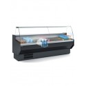 Vitrina refrigerada cristal curvo 150x80.